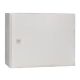 Wall-mounted enclosure 1 door IP65 H=400 W=600 D=210 mm