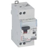 Differential circuit breaker DX³4500 high inlet and low outlet screw U+N 230V~ - 2A typeAC 30mA - curve C - 2 modules