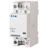 Installation contactor, 24VAC/50Hz, 4N/O, 25A, 2HP