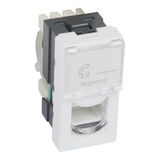 Telephone socket Arteor - for British Telecom - single secondary - 1 mod - white