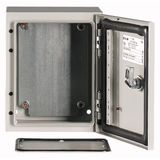 Wall enclosure with mounting plate, HxWxD=250x200x150mm