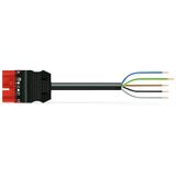 pre-assembled connecting cable;Eca;Socket/open-ended;red