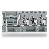 Stackable 3-conductor PCB terminal block with fuse mounting 2.5 mm² gr