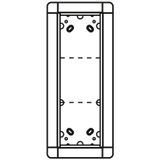 Flush-mounted frame 3 module places, white