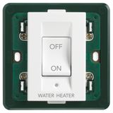 2P 32A 1-way switch WATER/HEATER white