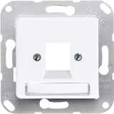 Centre plate for modular jack sockets 169-15NWEWW