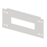 Slotted front plate 1G3 sheet steel, 13MW