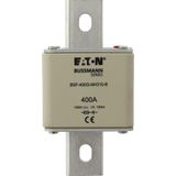 Fuse-link, high speed, 400 A, DC 1000 V, NH3, 71 x 76 x 150 mm, gBat, IEC, bolted connection