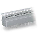 PCB terminal block push-button 2.5 mm² gray