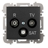SANTRA R-TV-SAT ENDLINE FLUSH MOUNTED SOCKET n/f