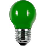 LED E27 Fila Ball G45x75 230V 1W AC Green Non-Dim
