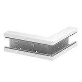 GS-SA70130RW  Outer corner, for Rapid 80 channel, 70x130mm, pure white Steel