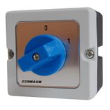 On-Off Switch 3P, 20A, enclosed