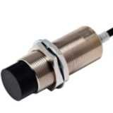 Proximity sensor, inductive, nickel-brass, long body, M30, unshielded,