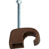 Iso clamps 7-11, w. steel pin, brown