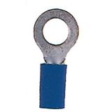 Insulated ring connector terminal M5 blue, 1.5-2.5mmý