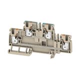 Multi-tier modular terminal, PUSH IN, 4 mm², 800 V, 32 A, Number of le