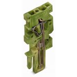 End module for 1-conductor female connector CAGE CLAMP® 4 mm² green-ye