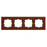 Karre Plus Accessory Wooden - Cherry Four Gang Frame