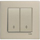 Novella Bronze Two Gang Switch-Two Way Switch