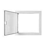Plastic Frame, door and insert for enclosure BK085, 1-row