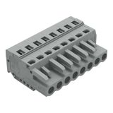 1-conductor female connector CAGE CLAMP® 2.5 mm² gray