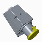 Surface socket-outlet, 4h, 63A, IP44, 3P+E