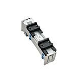 Busbar component support EMC, 2 adjustable rails separable