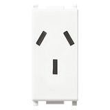 2P+E 10A Argentinian SICURY outlet white