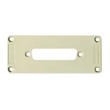 Adapter plate (industrial connector), Plastic, Colour: grey, Size: 6