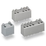 PCB terminal block push-button 1.5 mm² gray