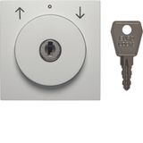 Centre plate lock key switch blinds Berker S.1/B.3/B.7 polar white mat