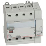 Differential switch DX³-ID screw top inlet and automatic top outlet - 4P 400V~ 63A typeAC 300mA - 5 modules