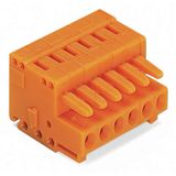 1-conductor female connector CAGE CLAMP® 1.5 mm² orange