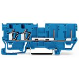 2-conductor/2-pin carrier terminal block for DIN-rail 35 x 15 and 35 x