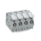 PCB terminal block lever 6 mm² gray