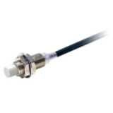 Proximity sensor, inductive, nickel-brass, short body, M12, unshielded