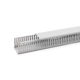 NUDIN 5075 sgr Wiring Duct Upper Part (L x W x H) 2000 x 75 x 50 mm 17 pcs. Grey