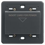 Badge switch 230V grey
