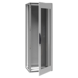 PrismaSet volně stojící skřín 2000x700x500mm, průhledné dveře, IP55, RAL7035 (NSYSFP20760TG)