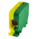 Rail-mounted screw terminal block AL, CU ZGG1x1,5-50z-g yellow-green