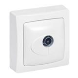 097621 Single TV socket Surface-mounted equipment - White