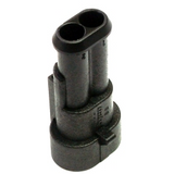 Connector:wire-wire;Superseal 1.5;plug;male;PIN:2;IP67;24VDC