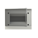 BEF402108 basic E Flush Mounted Transparent Grey Door 8 Module ; BEF402108