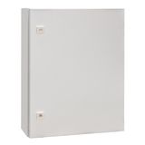 Wall-mounted enclosure 1 door IP65 H=600 W=500 D=155 mm