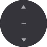 KNX radio blind button quicklink R.1/R.3 black, velvety