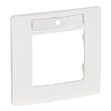 Plate Niloé - 1-gang - with label-holder - white