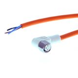 Sensor cable, M8 right-angle socket (female), 3-poles, PP detergent an