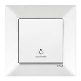 Meridian White (Quick Connection) Illuminated Light Switch