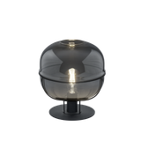 Lorena table lamp E27 matt black/chrome glass